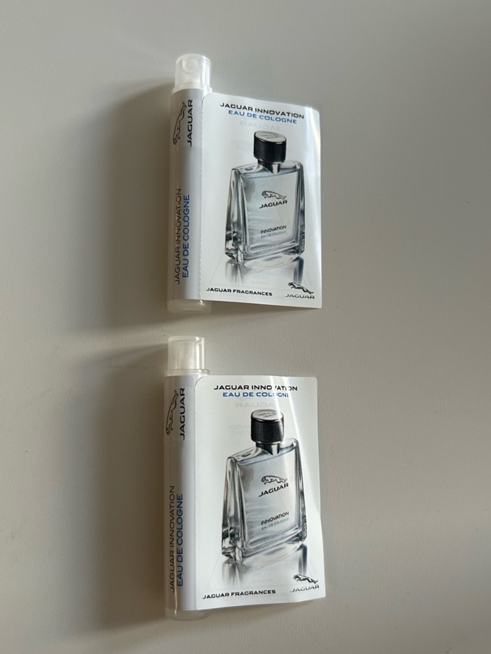 NEW Jaguar Innovation Eau de Cologne Fragrance Sample Vials 2 Pack